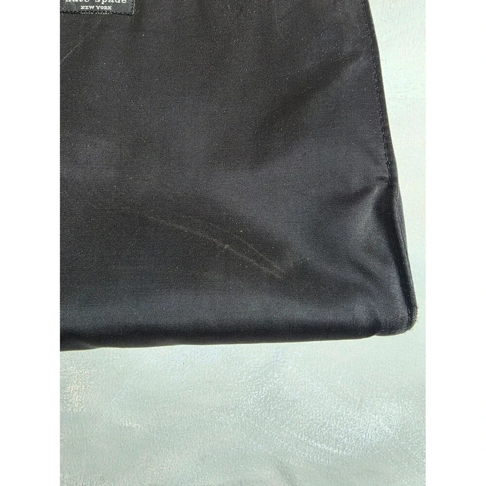 Vintage Kate Spade Sam Classic Nylon Shoulder Bag Boxy Black 11x7x5.5